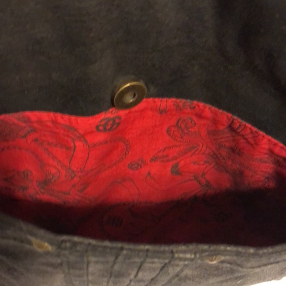 Red by Marc Ecko PVC should bag.  Black with brass hardware. - Picture 3 of 7